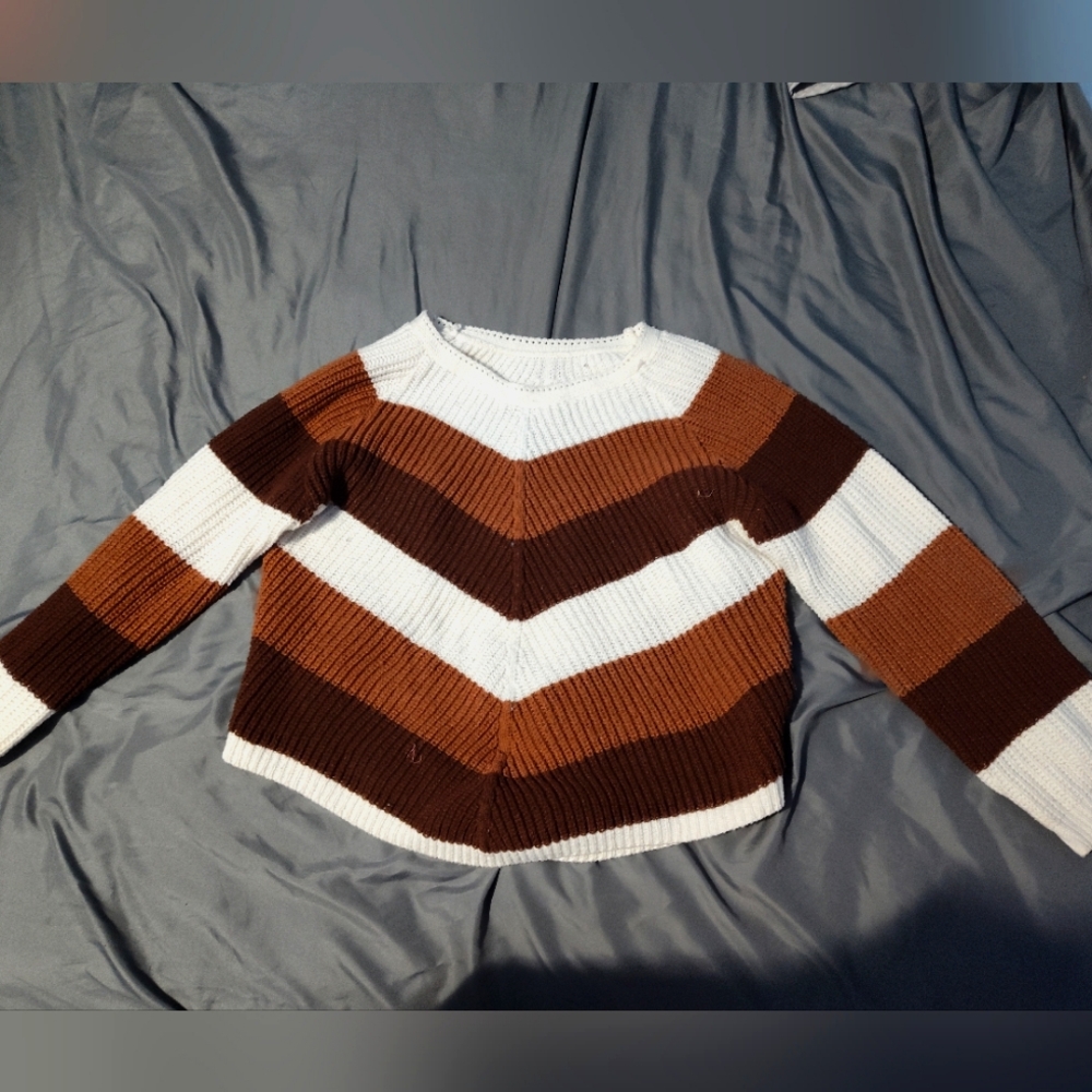 SHIEN, XL, mulit brown sweater